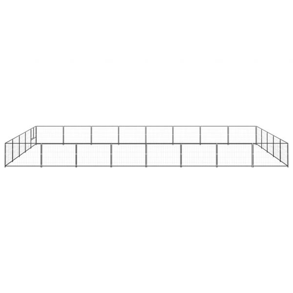 Hundezwinger Schwarz 40 m² Stahl