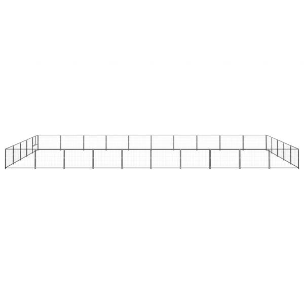 Hundezwinger Schwarz 50 m² Stahl