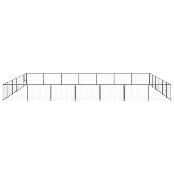 Hundezwinger Schwarz 42 m² Stahl