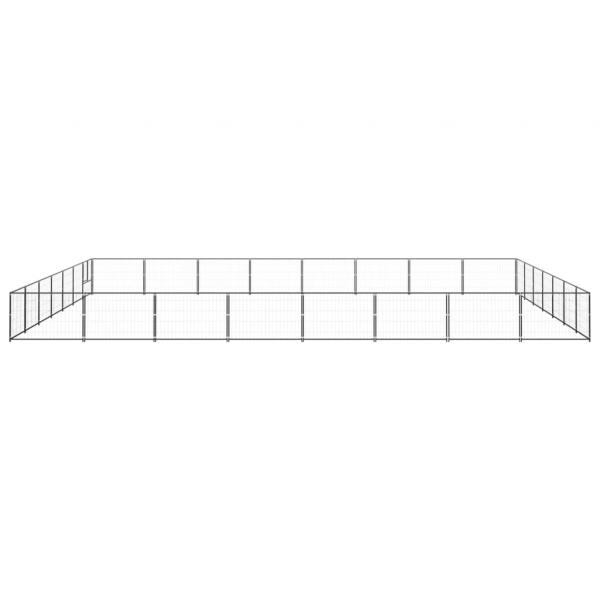 Hundezwinger Schwarz 56 m² Stahl