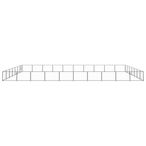 Hundezwinger Schwarz 70 m² Stahl