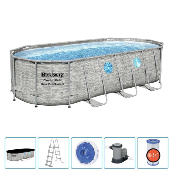 Bestway Power Steel Swim Vista Series Pool Set 549x274x122 cm