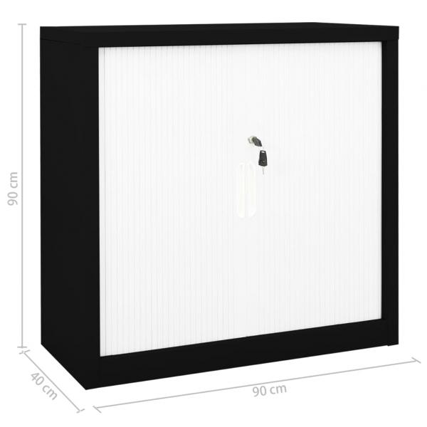 Schiebetürenschrank Stahl 90x40x90 cm Stahl