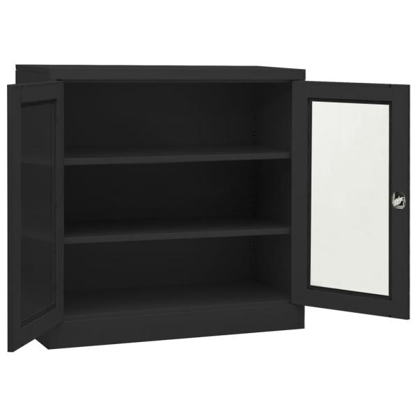 Büroschrank Anthrazit 90x40x90 cm Stahl 