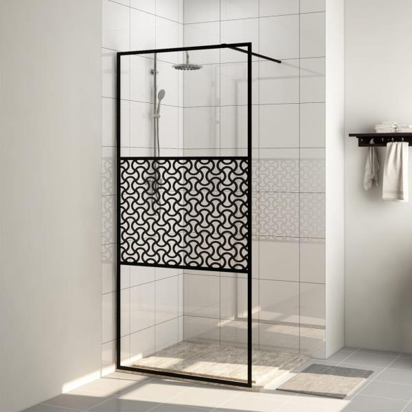 ARDEBO.de - Duschwand für Begehbare Dusche mit Klarem ESG Glas 100x195 cm