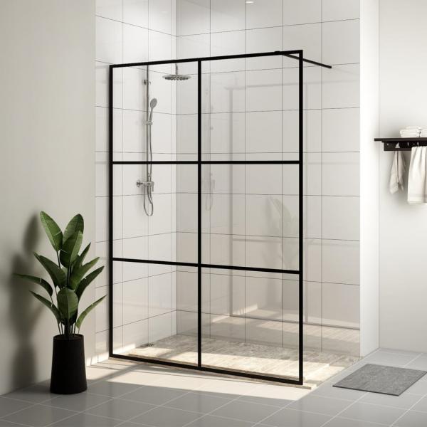 ARDEBO.de - Duschwand für Begehbare Dusche mit Klarem ESG-Glas 140x195 cm