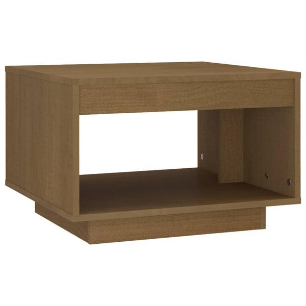 Couchtisch Honigbraun 50x50x33,5 cm Massivholz Kiefer