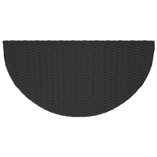 Gartentisch Schwarz 100x50x75 cm Poly Rattan