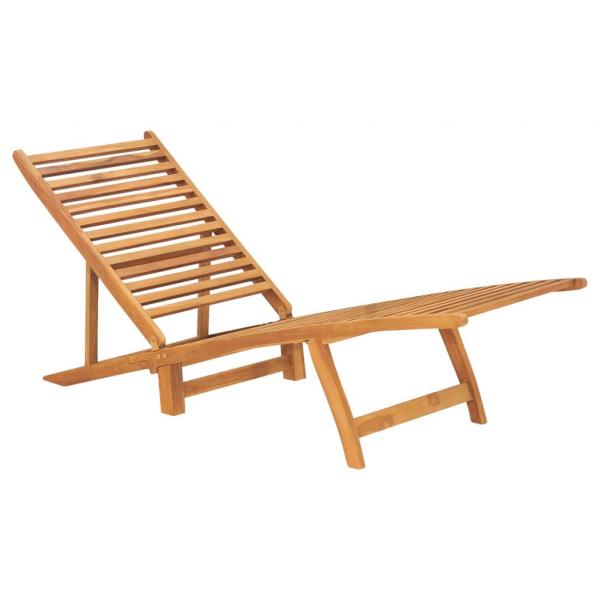 ARDEBO.de - Sonnenliege Massivholz Teak