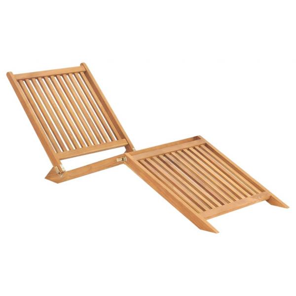 ARDEBO.de - Sonnenliege Massivholz Teak