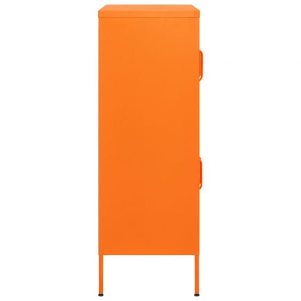 Lagerschrank Orange 80x35x101,5 cm Stahl    