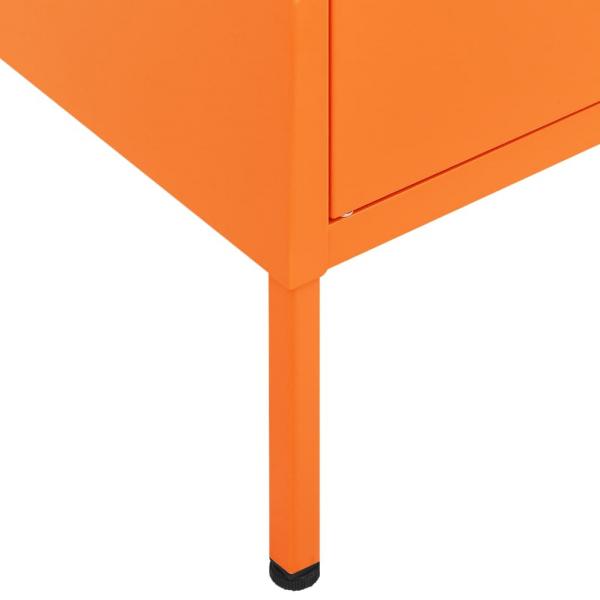 Lagerschrank Orange 80x35x101,5 cm Stahl    