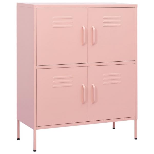 Lagerschrank Rosa 80x35x101,5 cm Stahl    