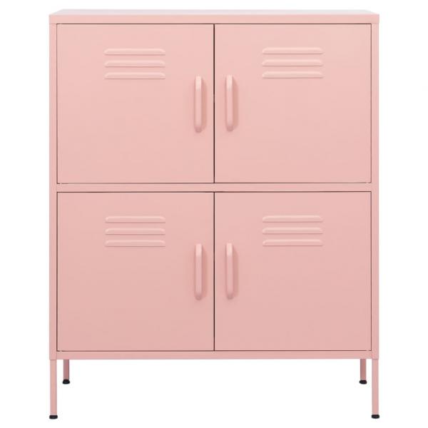 Lagerschrank Rosa 80x35x101,5 cm Stahl    