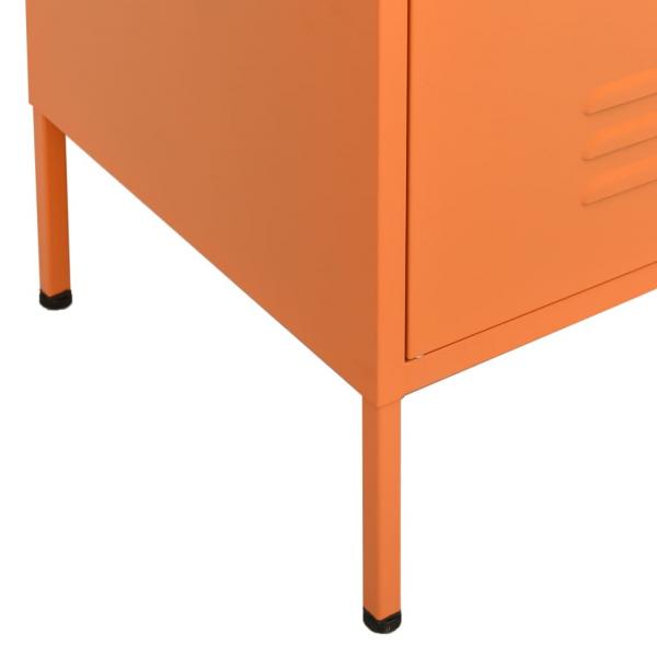 Lagerschrank Orange 80x35x101,5 cm Stahl    