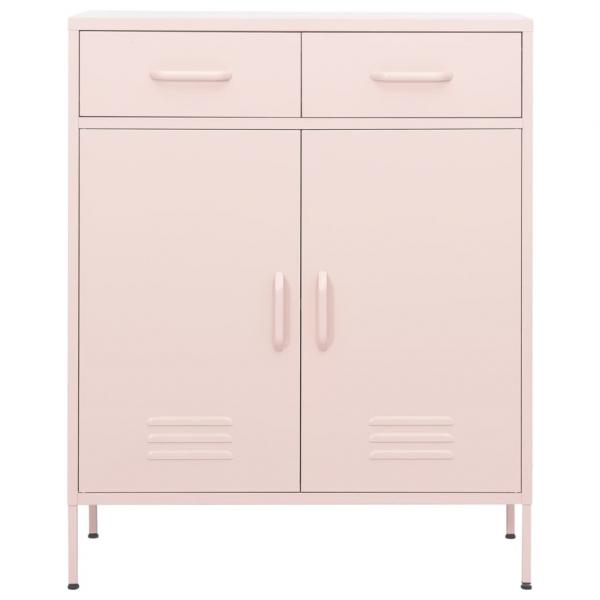 Lagerschrank Rosa 80x35x101,5 cm Stahl    