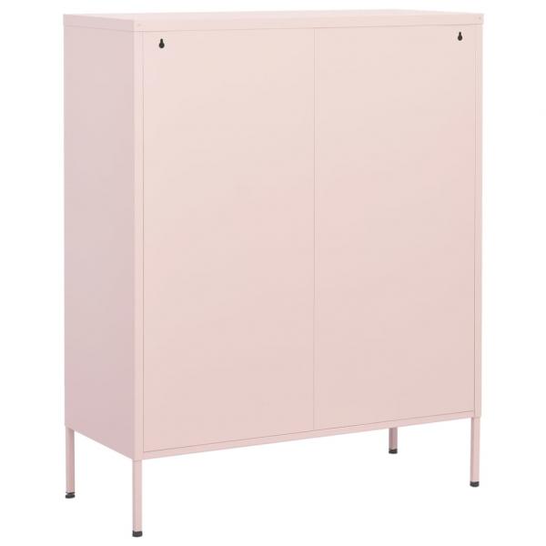 Lagerschrank Rosa 80x35x101,5 cm Stahl    