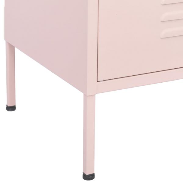 Lagerschrank Rosa 80x35x101,5 cm Stahl    