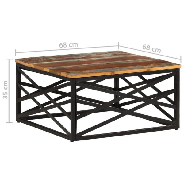 Couchtisch 68x68x35 cm Altholz Massiv