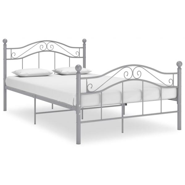 ARDEBO.de - Bett Grau Metall 120x200 cm