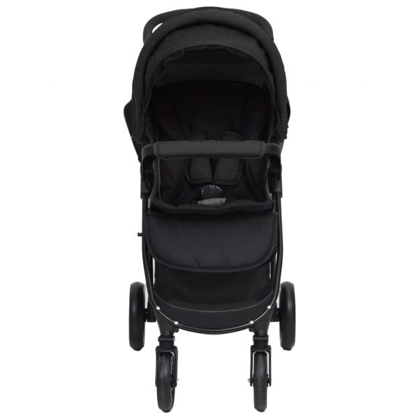 2-in-1 Kinderwagen Anthrazit Stahl