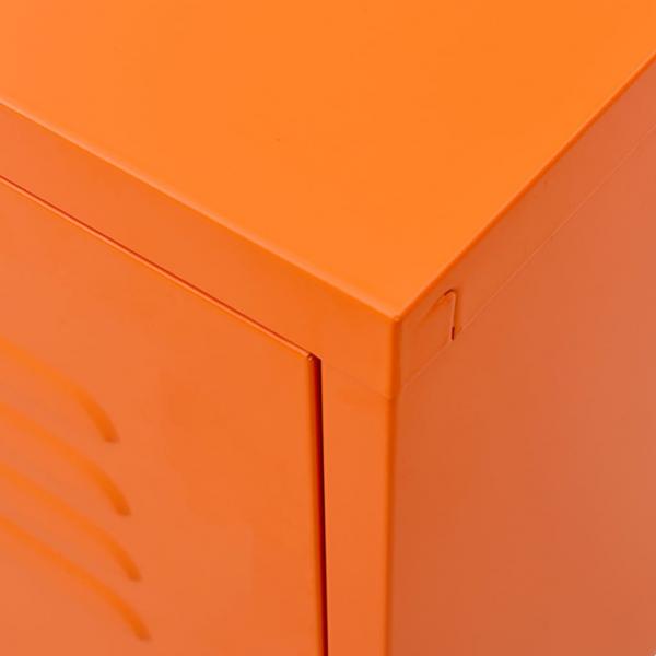 TV-Schrank Orange 105x35x50 cm Stahl    