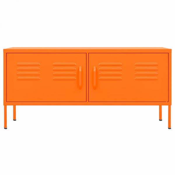 TV-Schrank Orange 105x35x50 cm Stahl    