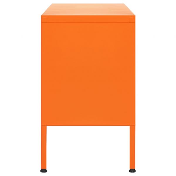 TV-Schrank Orange 105x35x50 cm Stahl    