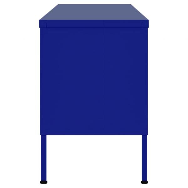 TV-Schrank Marineblau 105x35x50 cm Stahl    