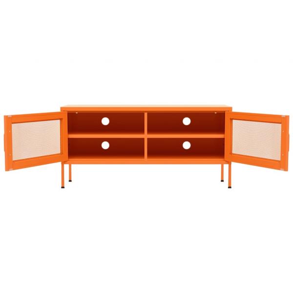 TV-Schrank Orange 105x35x50 cm Stahl