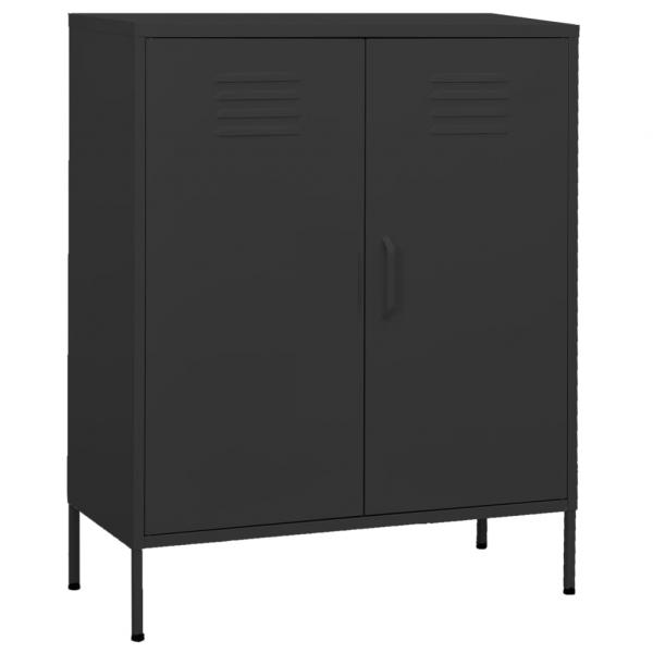 ARDEBO.de - Lagerschrank Anthrazit 80x35x101,5 cm Stahl    