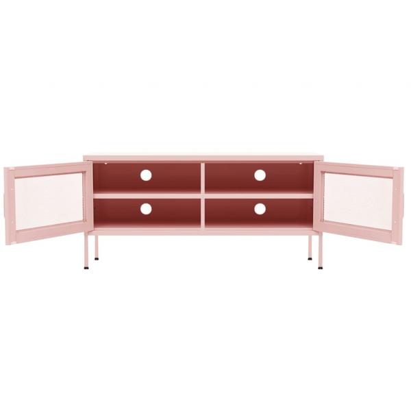 TV-Schrank Rosa 105x35x50 cm Stahl    