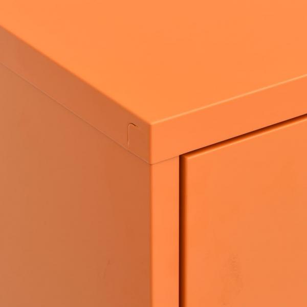 Lagerschrank Orange 80x35x101,5 cm Stahl    