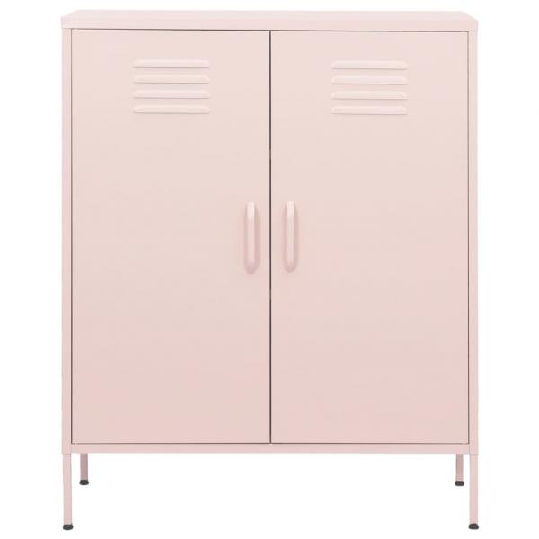 Lagerschrank Rosa 80x35x101,5 cm Stahl    