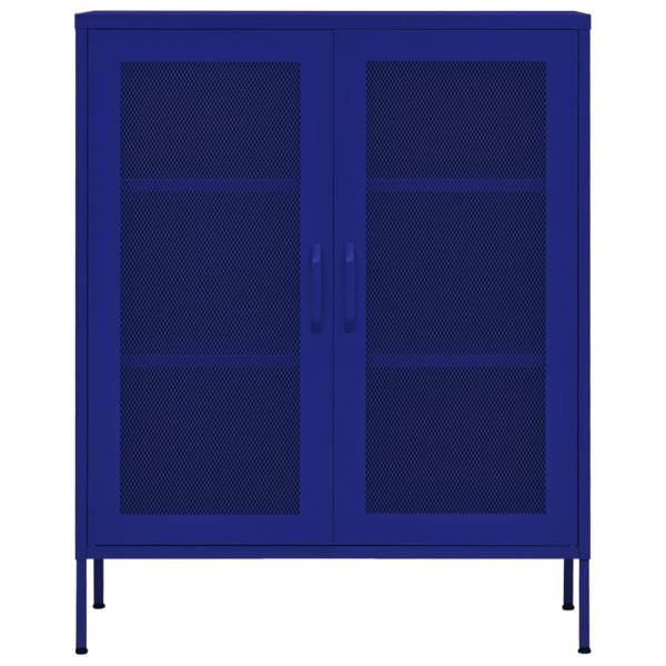 Lagerschrank Marineblau 80x35x101,5 cm Stahl    