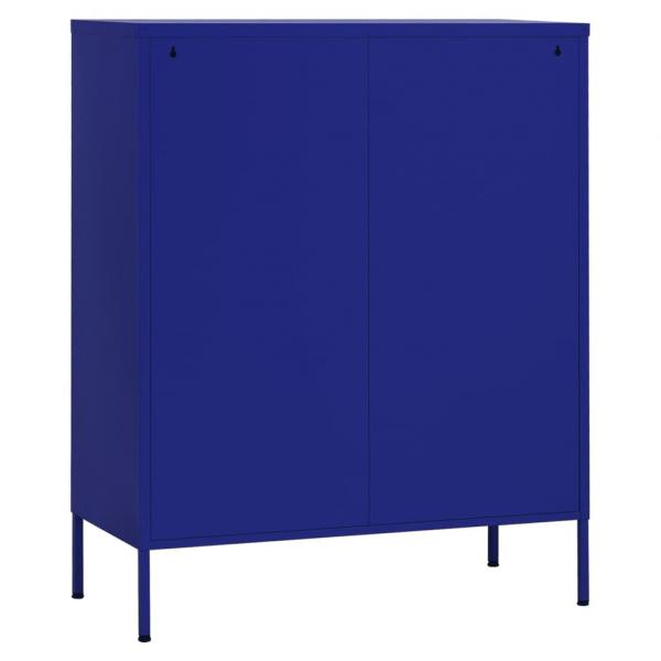 Lagerschrank Marineblau 80x35x101,5 cm Stahl    