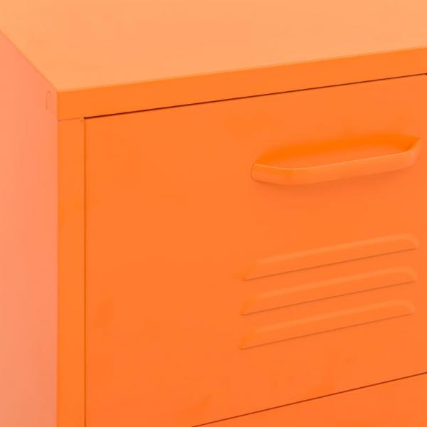 Lagerschrank Orange 42,5x35x101,5 cm Stahl