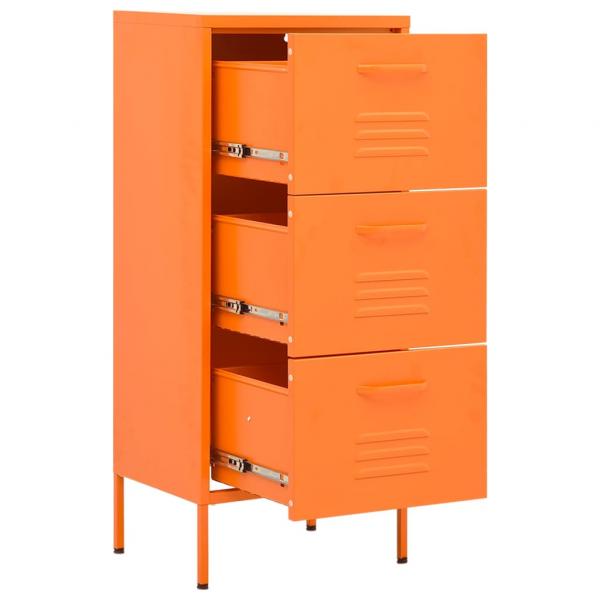 Lagerschrank Orange 42,5x35x101,5 cm Stahl