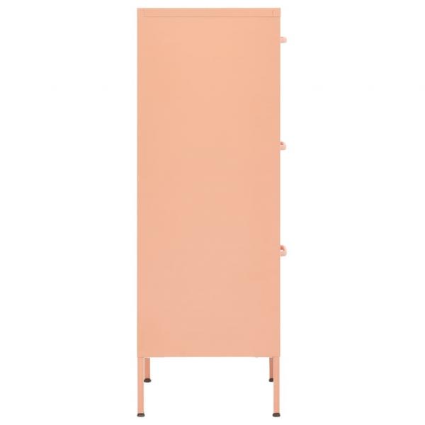 Lagerschrank Rosa 42,5x35x101,5 cm Stahl    