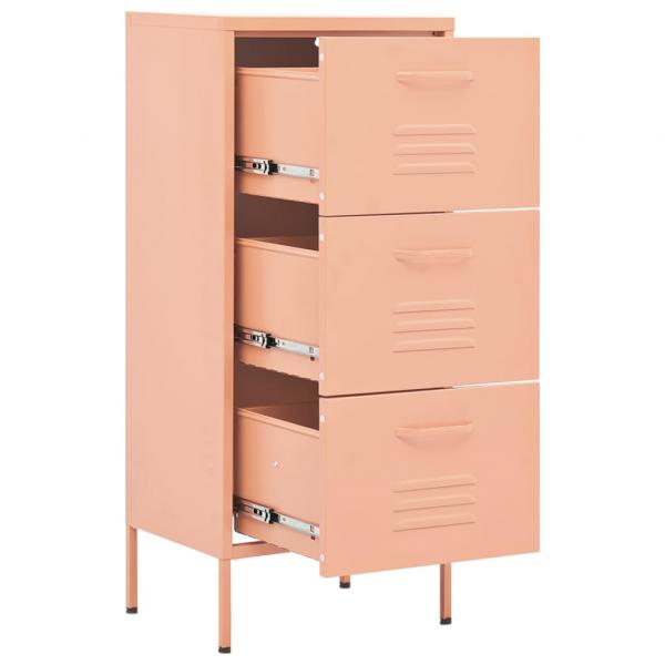 Lagerschrank Rosa 42,5x35x101,5 cm Stahl    