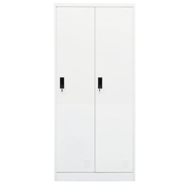 Kleiderschrank Weiß 80x50x180 cm Stahl