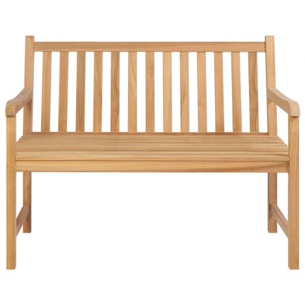 Gartenbank 114 cm Massivholz Teak