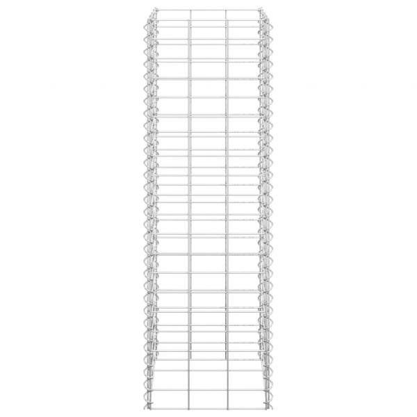 Gabionen-Hochbeete 3 Stk. 30x30x100 cm Eisen