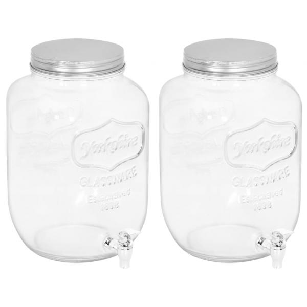 ARDEBO.de - Getränkespender 2 Stk. 8050 ml Glas