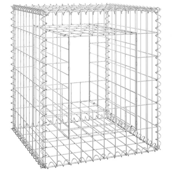 Gabionensäulen 2 Stk. 50x50x60 cm Eisen