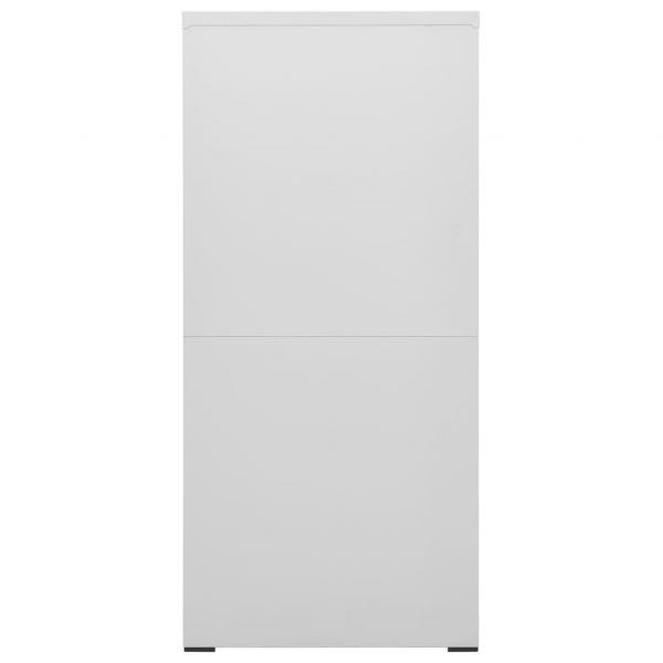 Aktenschrank Hellgrau 46x62x133 cm Stahl