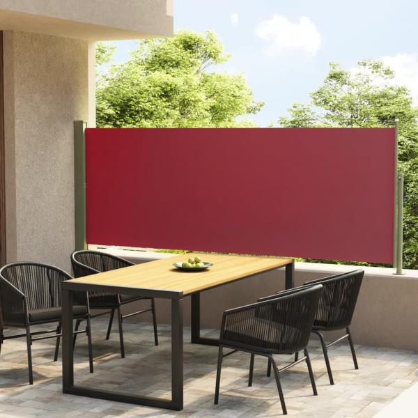 ARDEBO.de - Seitenmarkise Ausziehbar 117x300 cm Rot