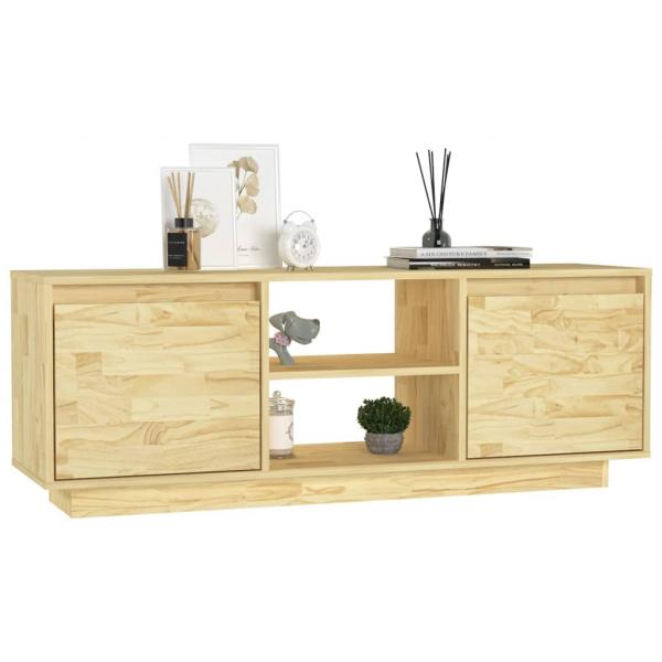 TV-Schrank 110x30x40 cm Massivholz Kiefer