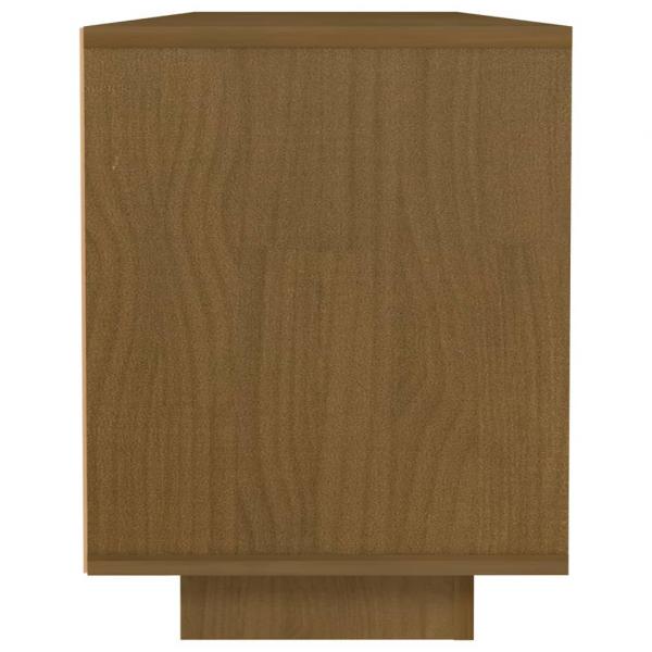 TV-Schrank Honigbraun 110x30x40 cm Massivholz Kiefer