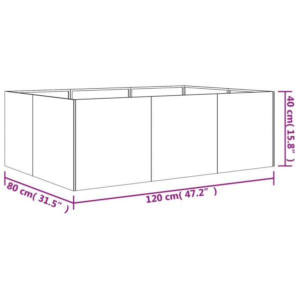 Hochbeet 120x80x40 cm Cortenstahl